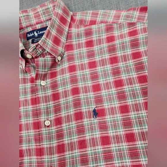 Vintage Polo Ralph Lauren Greggor 100% Cotton Thick Button Down Shirt. XL - Picture 2 of 7